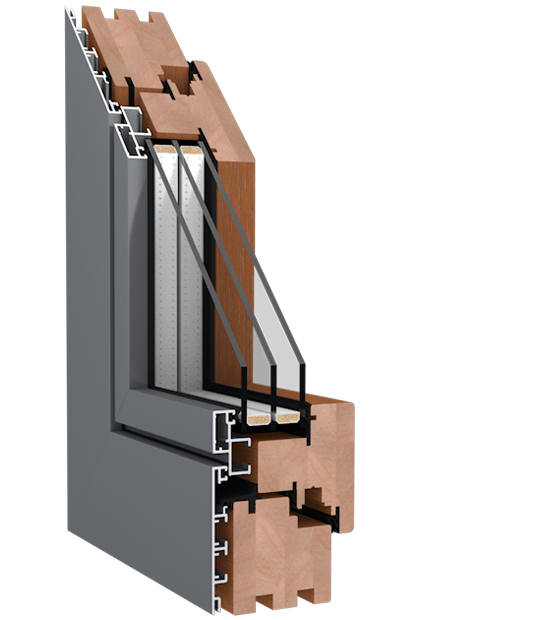 Duoline Holz-Alu-Fenster